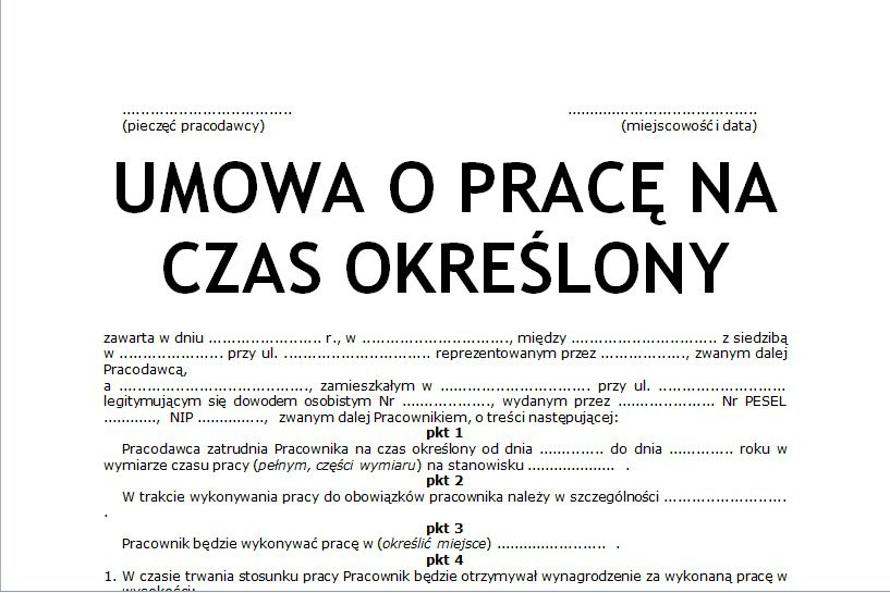 Umowa na Czas Określony a Kredyt Hipoteczny blogkredytowy.pl