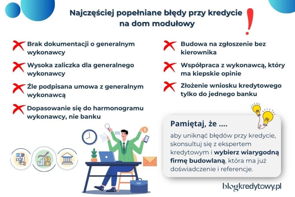 błędy przy kredycie na dom modułowy